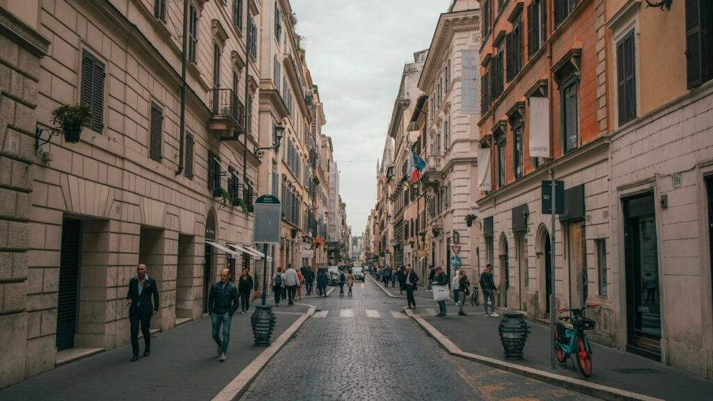 Calle de una ciudad europea